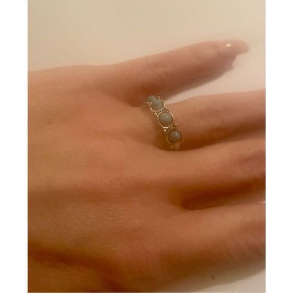 4 STONE TURQUOISE RING - Picture 1 of 8